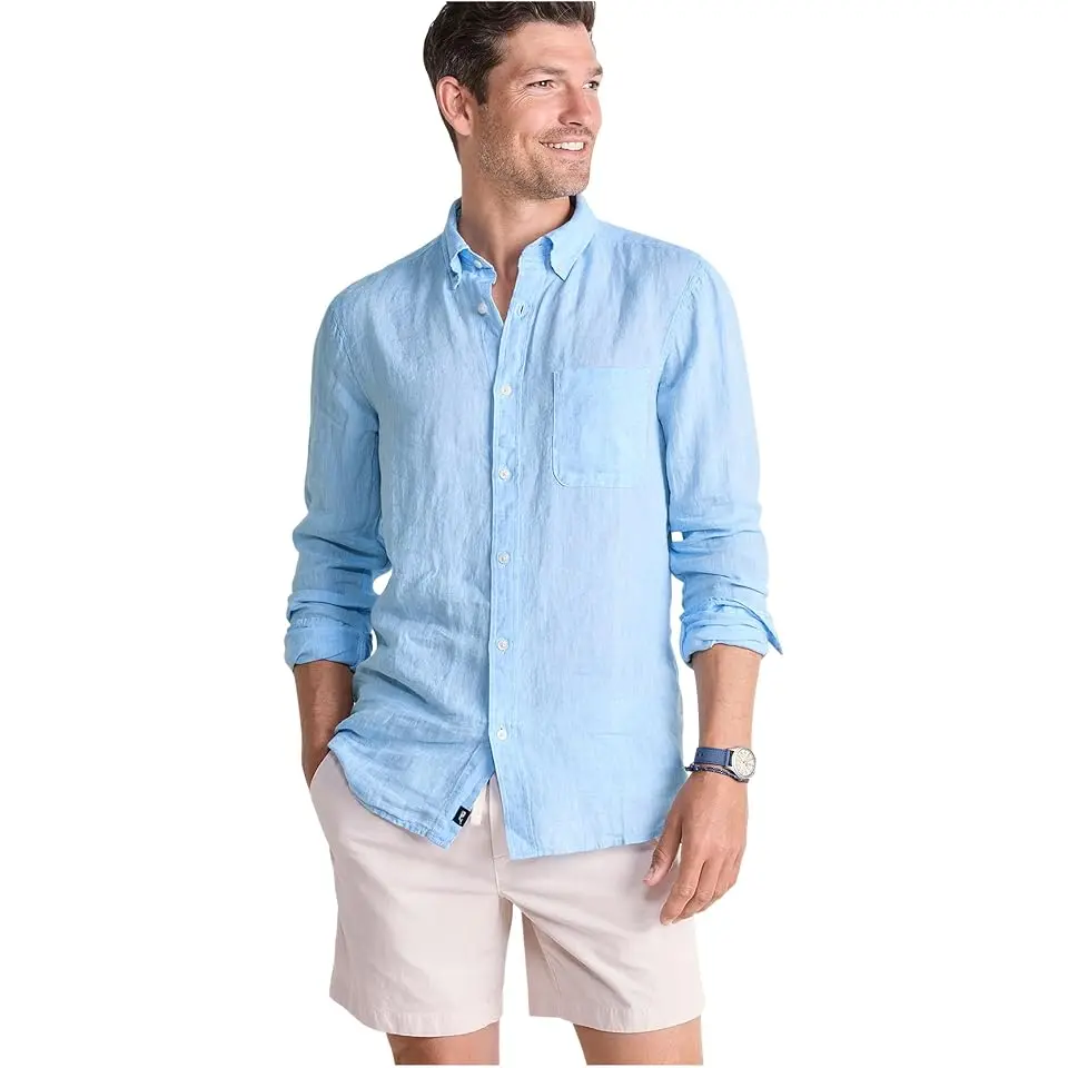 Surfside Solid Linen Shirt