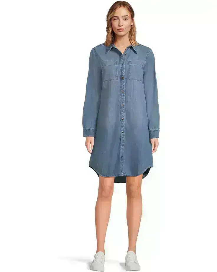 Heritage Washed Denim Shirt Dress