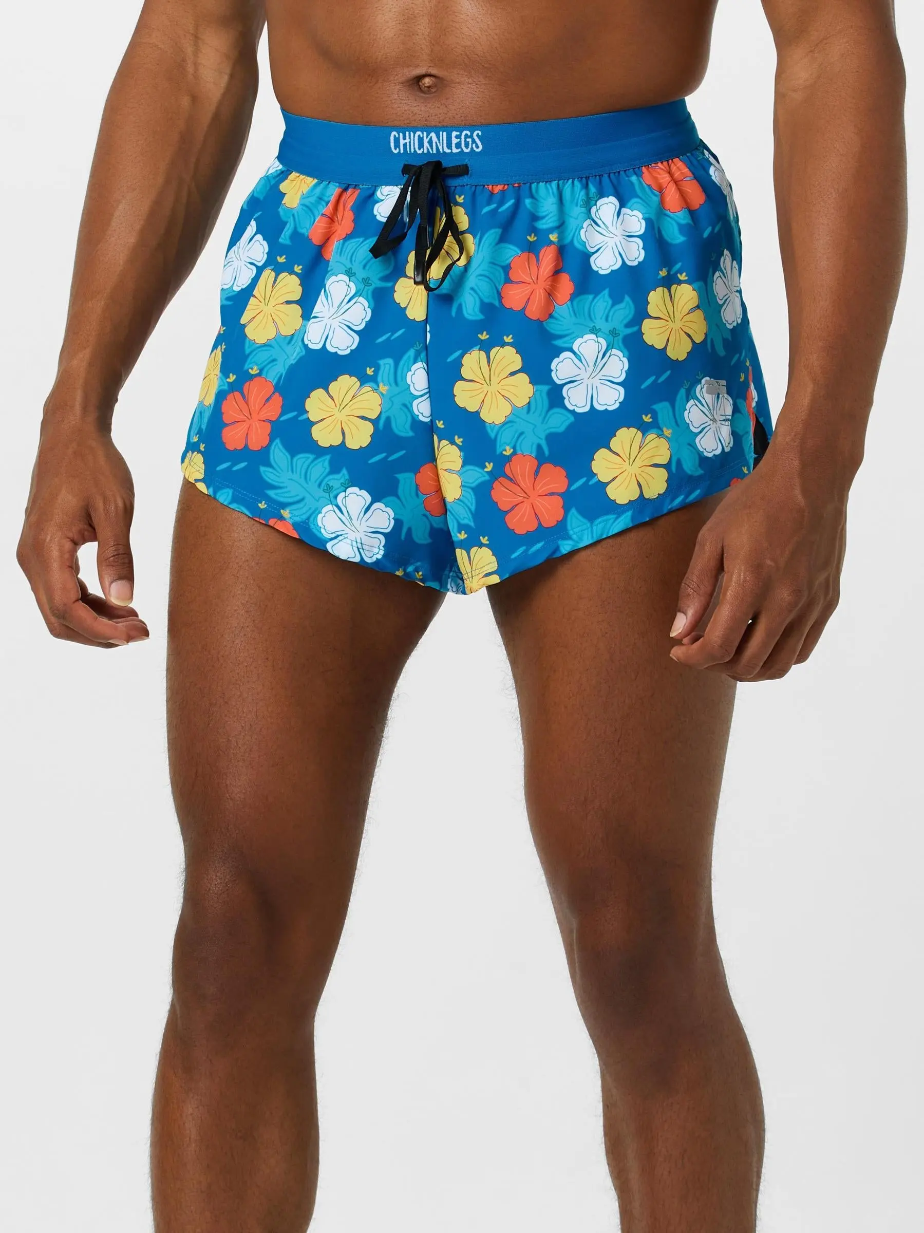 ChicknLegs Men's Hawaiian 2" DS Split Short