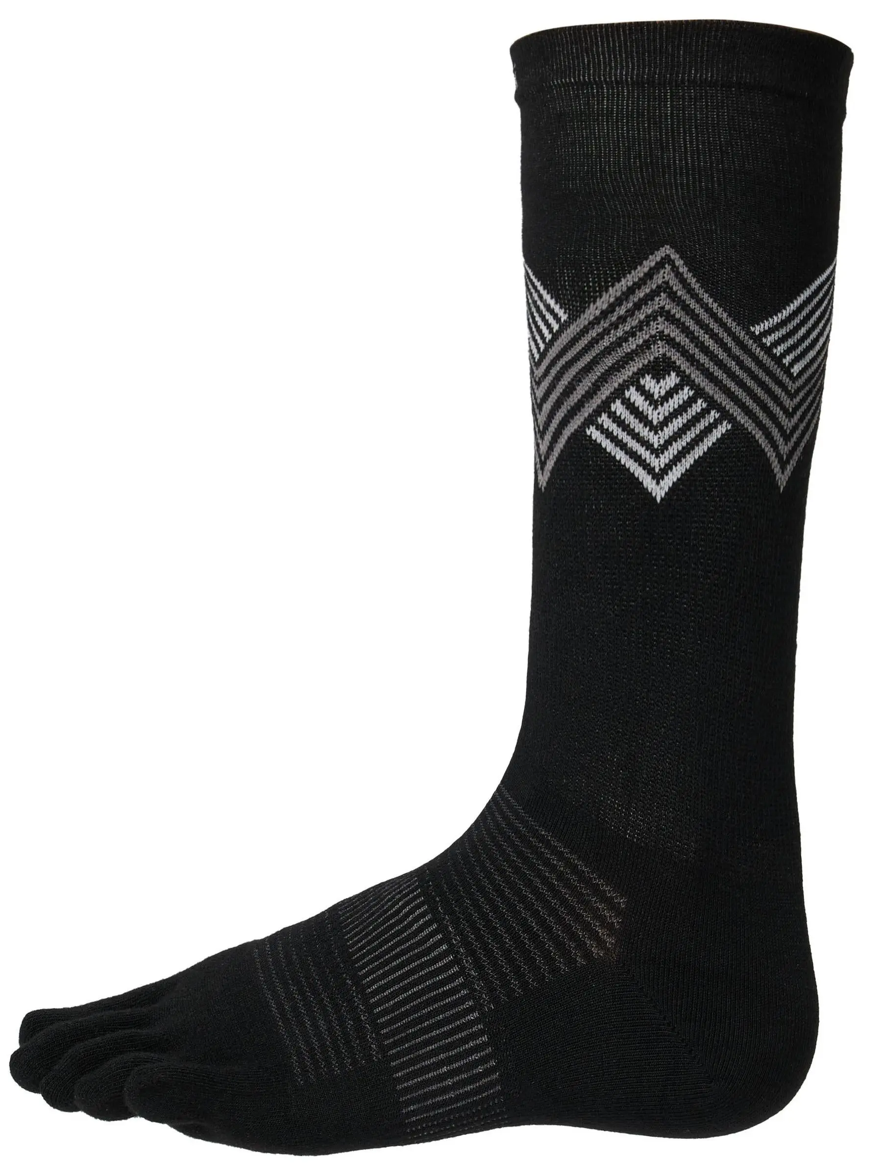 Injinji Run Lightweight Crew Toesocks Black