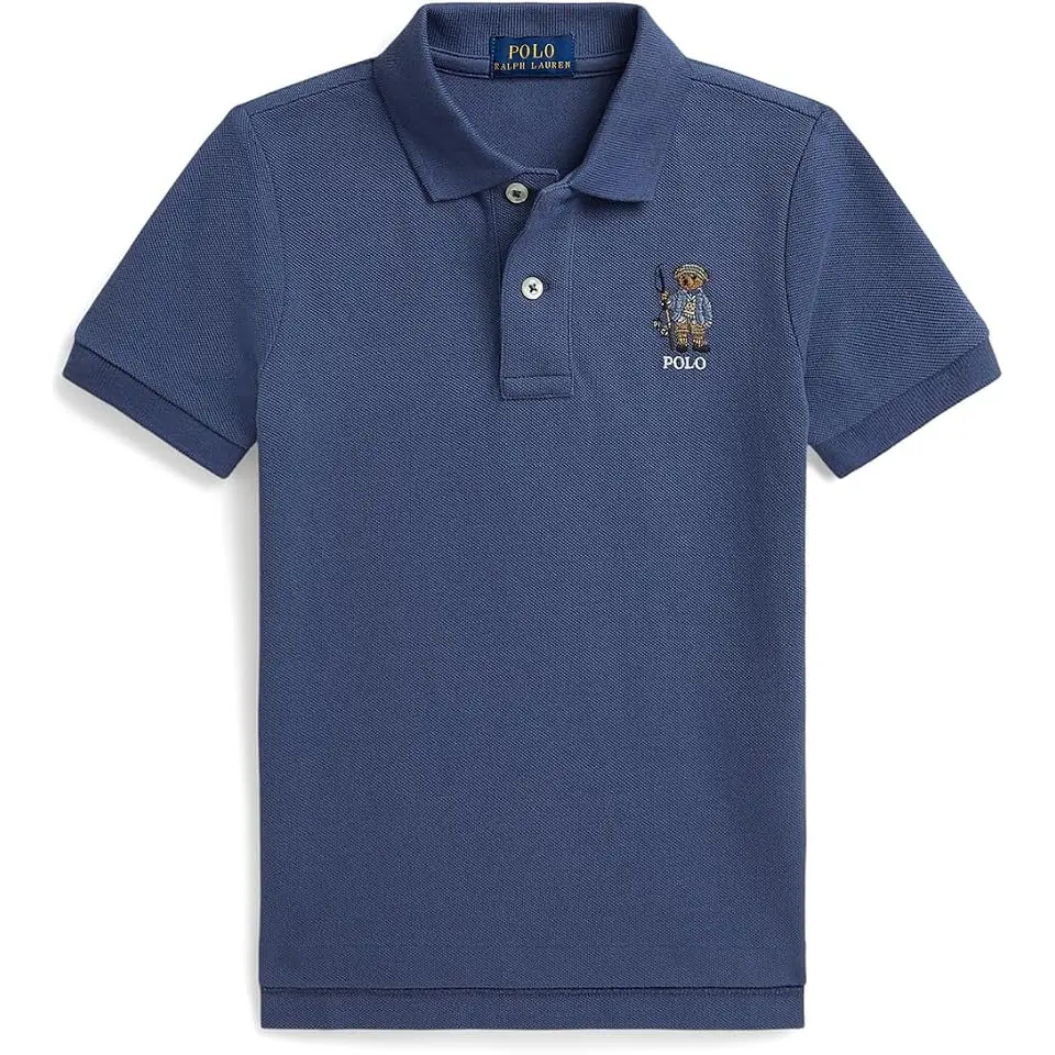 Polo Bear Cotton Mesh Polo Shirt (Toddler/Little Kid)