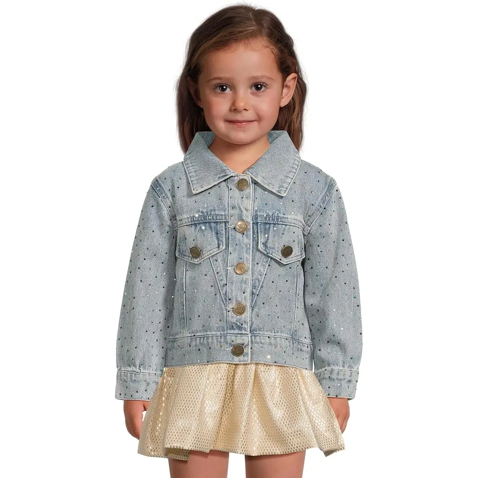 Rainbow Sparkle Denim Jacket (Toddler/Little Kid/Big Kid)
