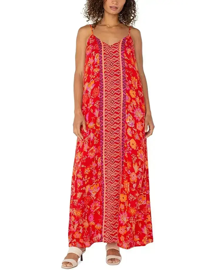 Women's Liverpool Los Angeles Spaghetti Strap Woven Maxi Dress