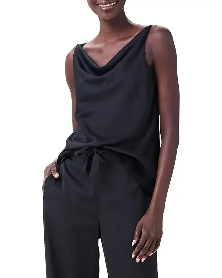 Women's NIC+ZOE Petite Crepe Drape Tank