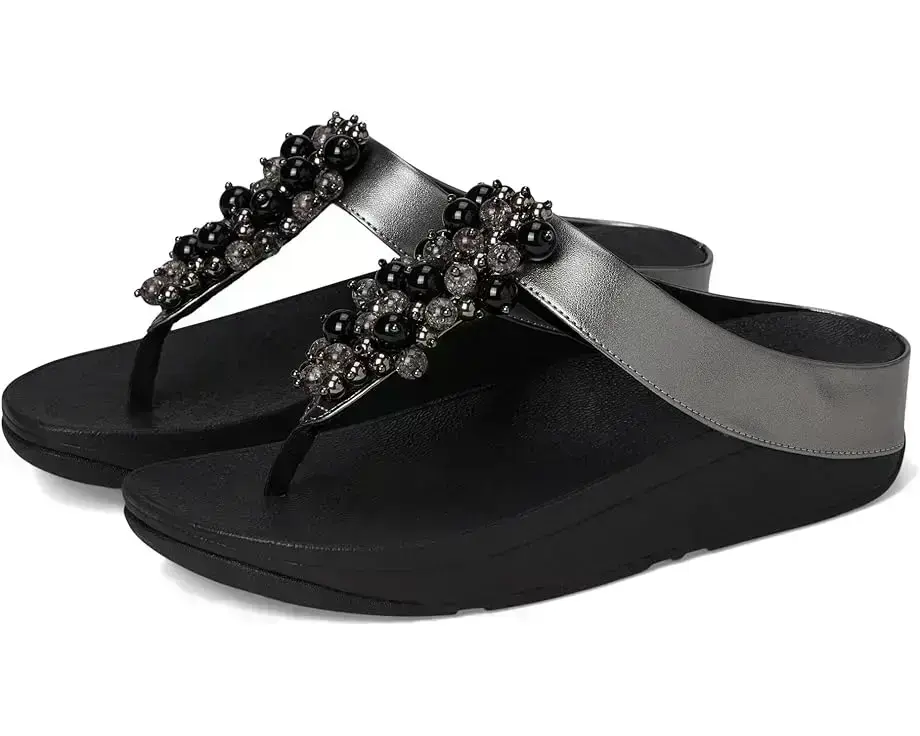 Women's FitFlop Fino Bauble-Bead Toe-Post Sandals
