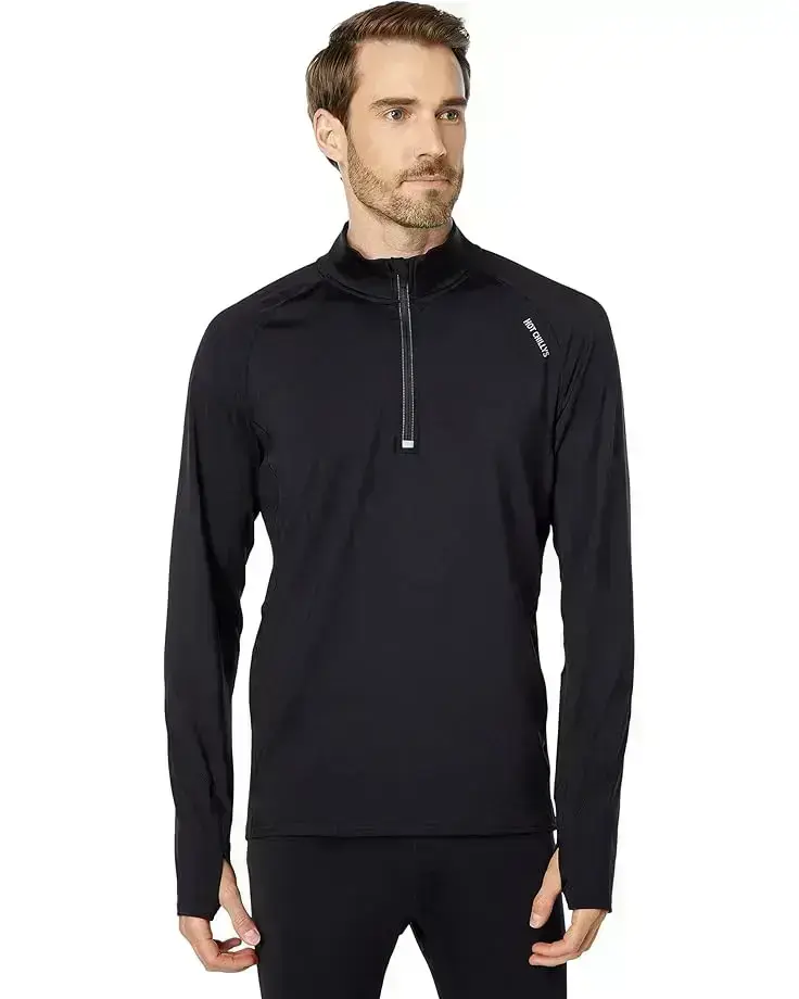 Men's Hot Chillys Micro-Elite Chamois Zone Zip-T