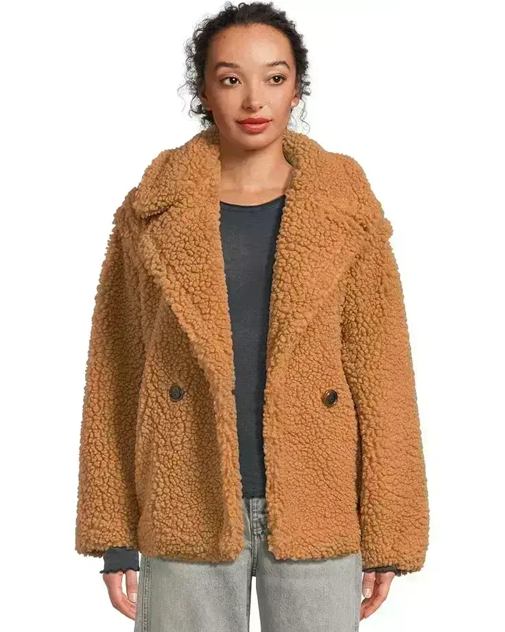Women's UGG Gertrude Short Teddy Coat