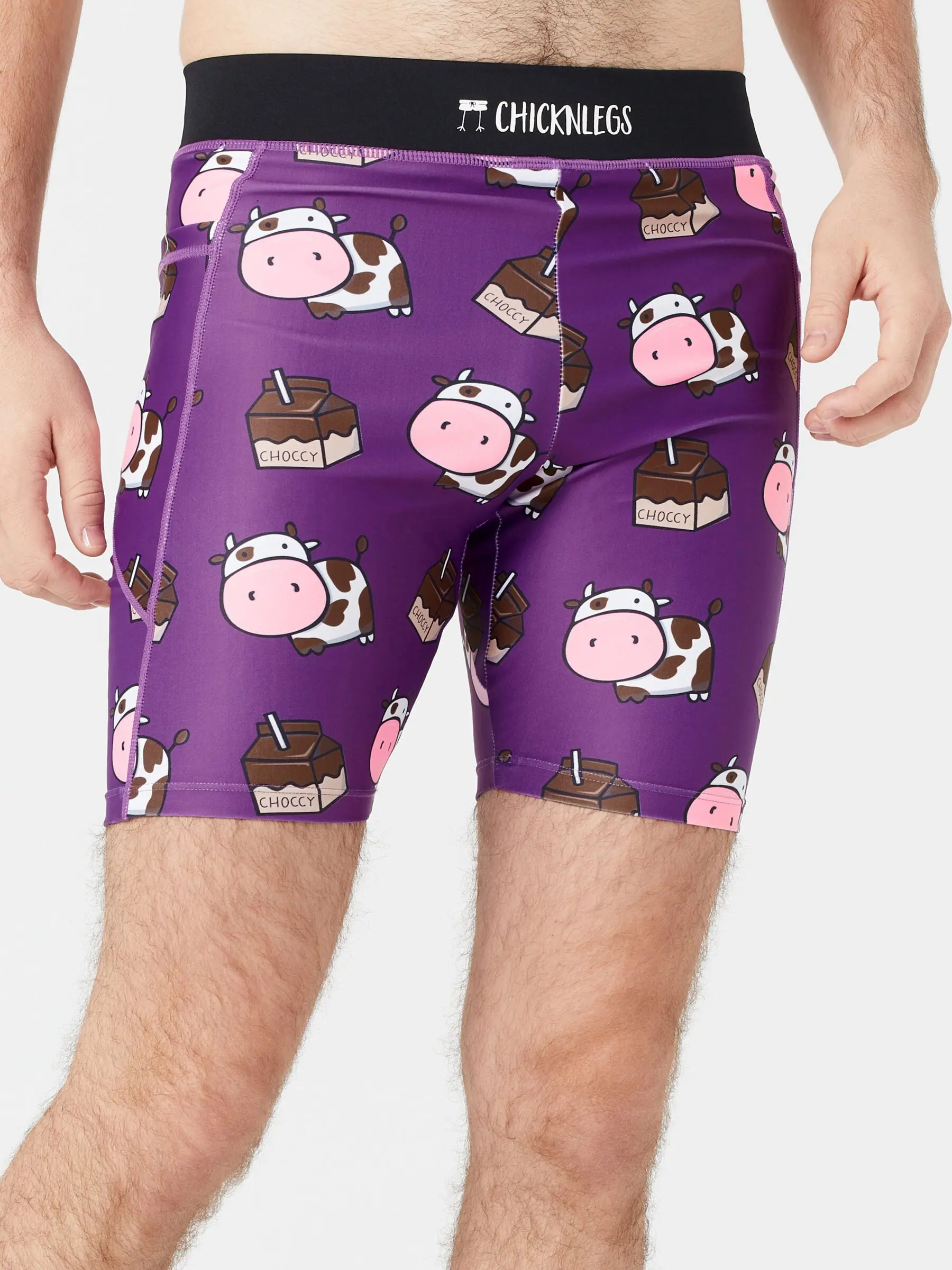 ChicknLegs Men's Choccy Cows 8" Half Tight