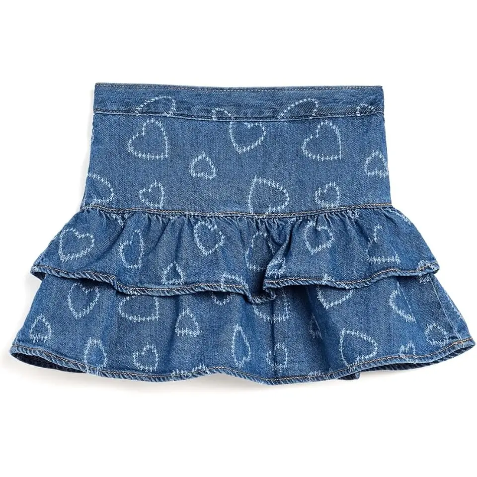 Hearts Denim Skort (Big Kids)