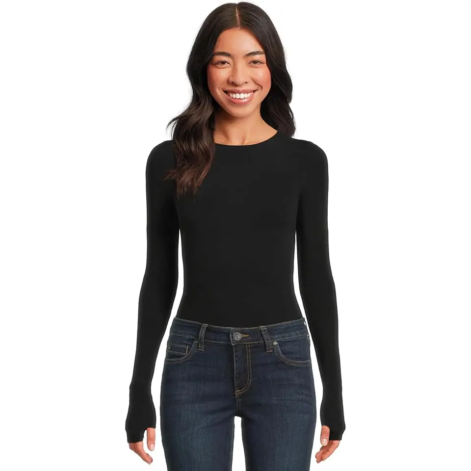 Ballet Long Sleeve Bodysuit w/ Thumbholes