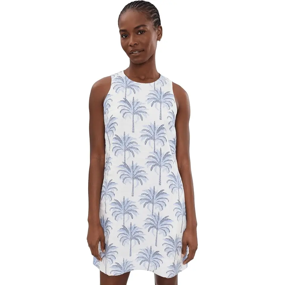 Palm Banks Sleeveless Short Dress