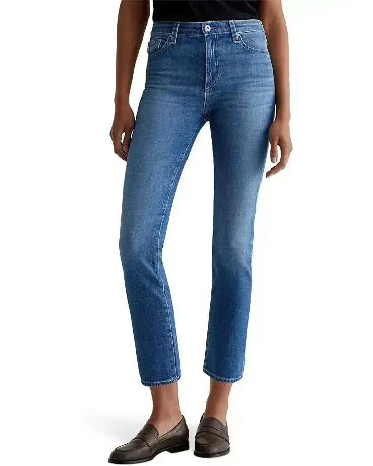 Women's AG Jeans Mari Mid Rise Slim Straight Jeans in Runway