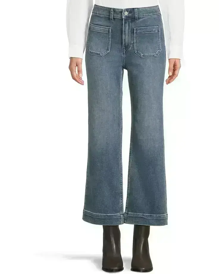 Women's Faherty Stretch Terry Patch Pocket Ankle Pants