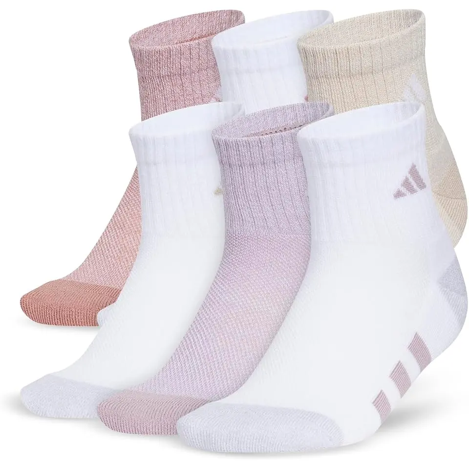 Athletic Cushioned 6-Pack Quarter Socks (Little Kid/Big Kid/Adult)