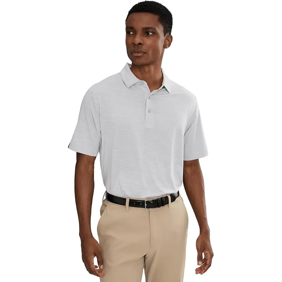 Heather Jacquard Polo