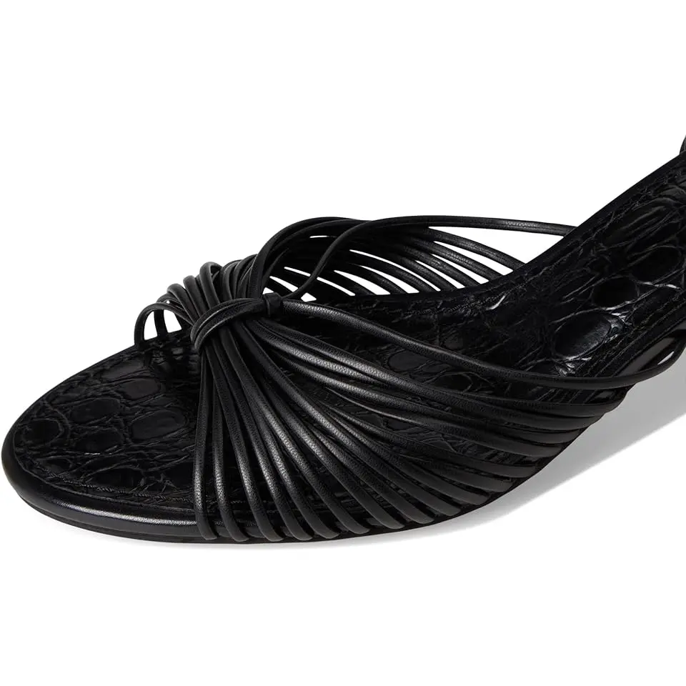 Lory Ankle Wrap Kitten Heel Sandals