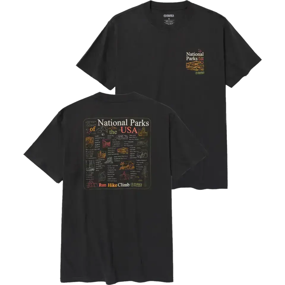 National Park Outline Checklist Tee