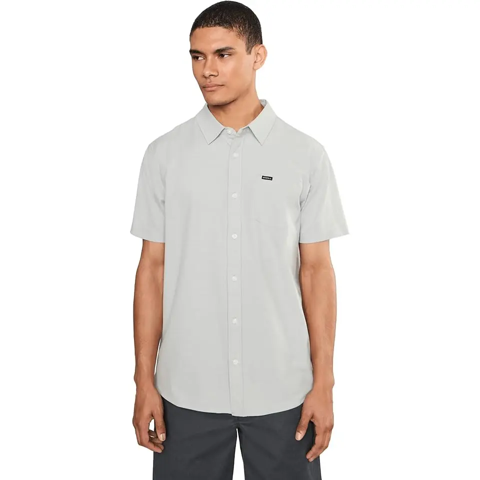 Light Check Standard Short Sleeve Woven Shirt