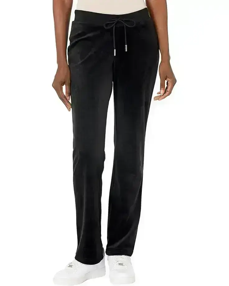 Women's Juicy Couture Rib Waist Velour Pants with Drawcord