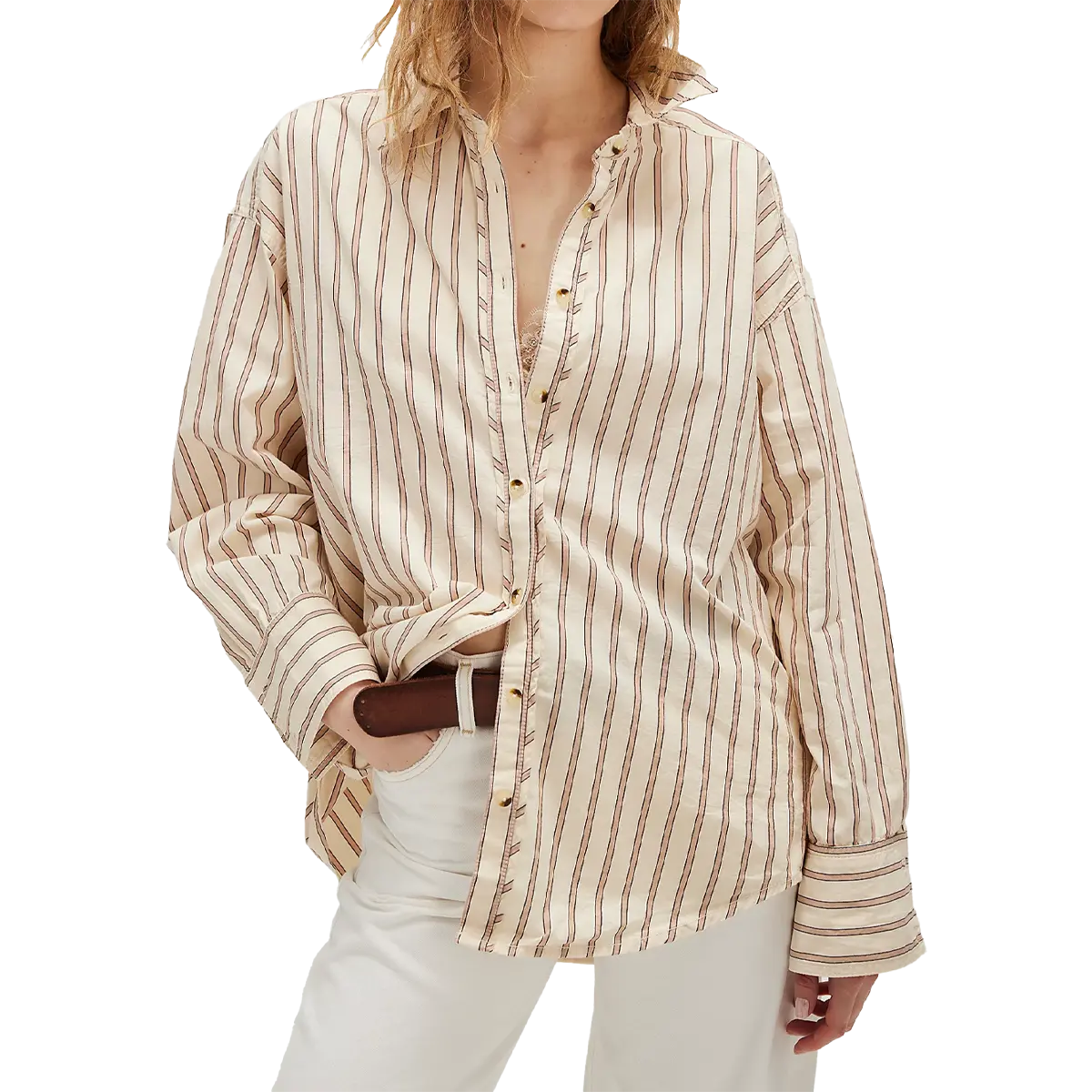 Women's Striped Varsity Vibes Shirt