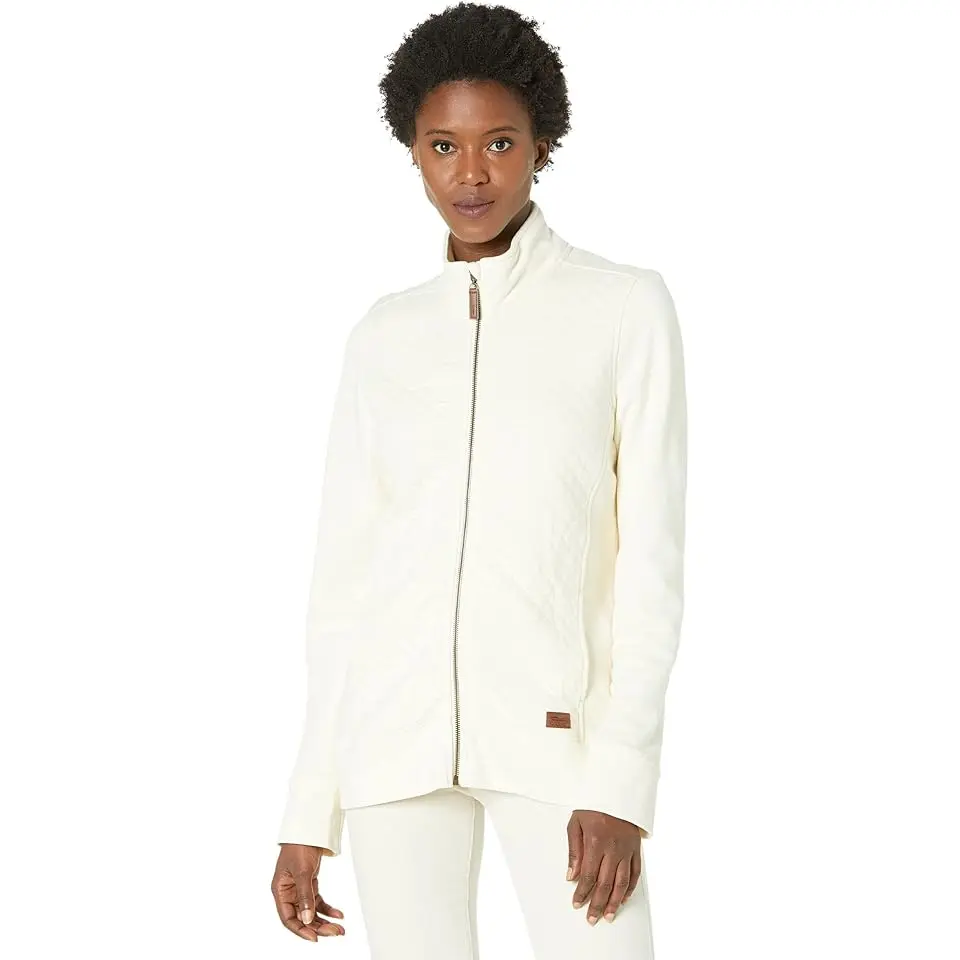 Quilted Full Zip Sweatshirt