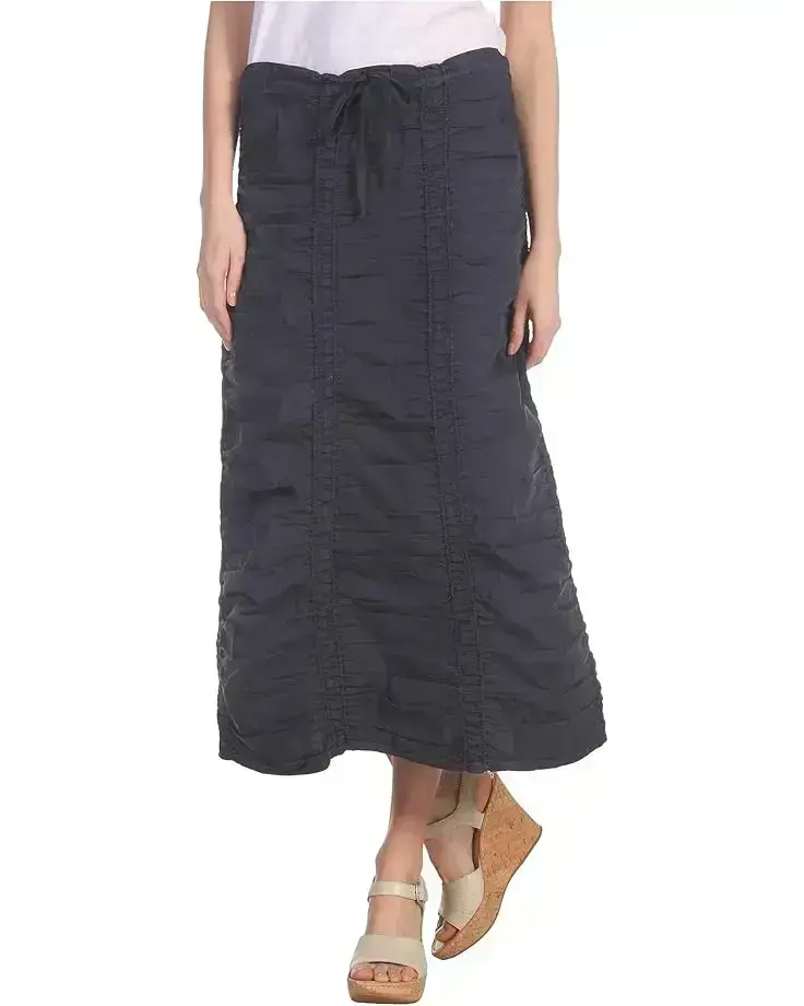 Women's XCVI Stretch Poplin Double Shirred Panel Skirt