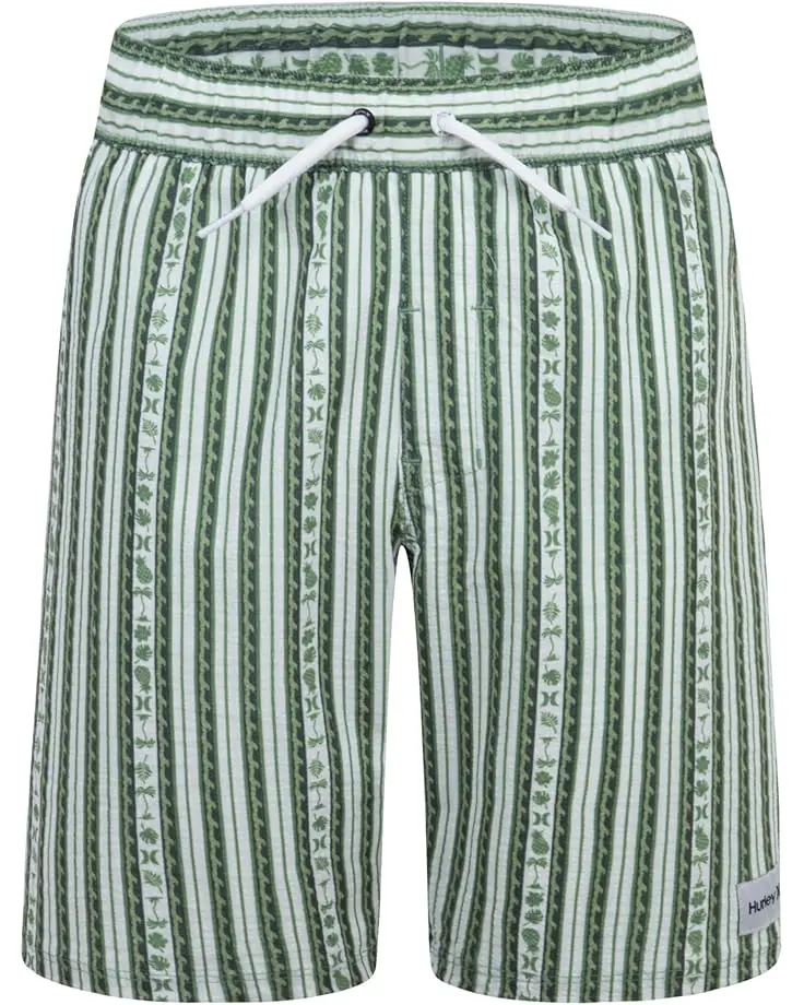 Mini Vacay Stripe Pull On Swim Trunk (Big Kid)