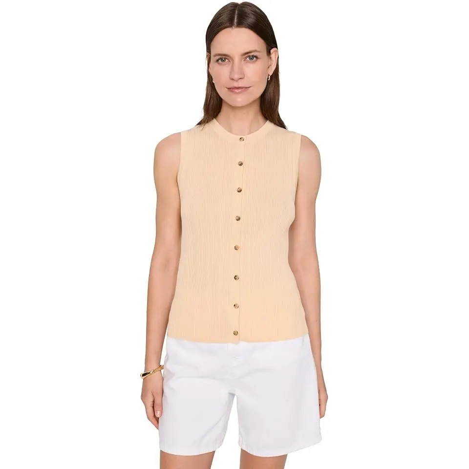 Manhattan Rib Button Cardi