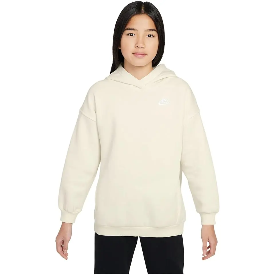 Sportswear Club Fleece Oversized Pullover Hoodie (Little Kid/Big Kid)