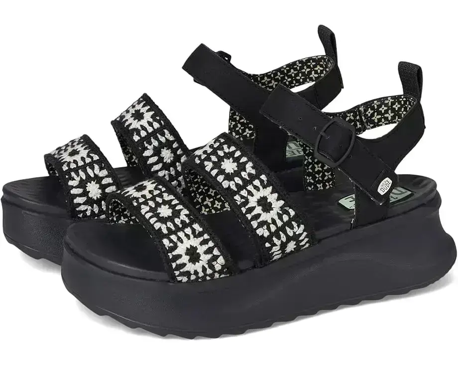 Women's Hey Dude Delray Buckle Cottage Crochet