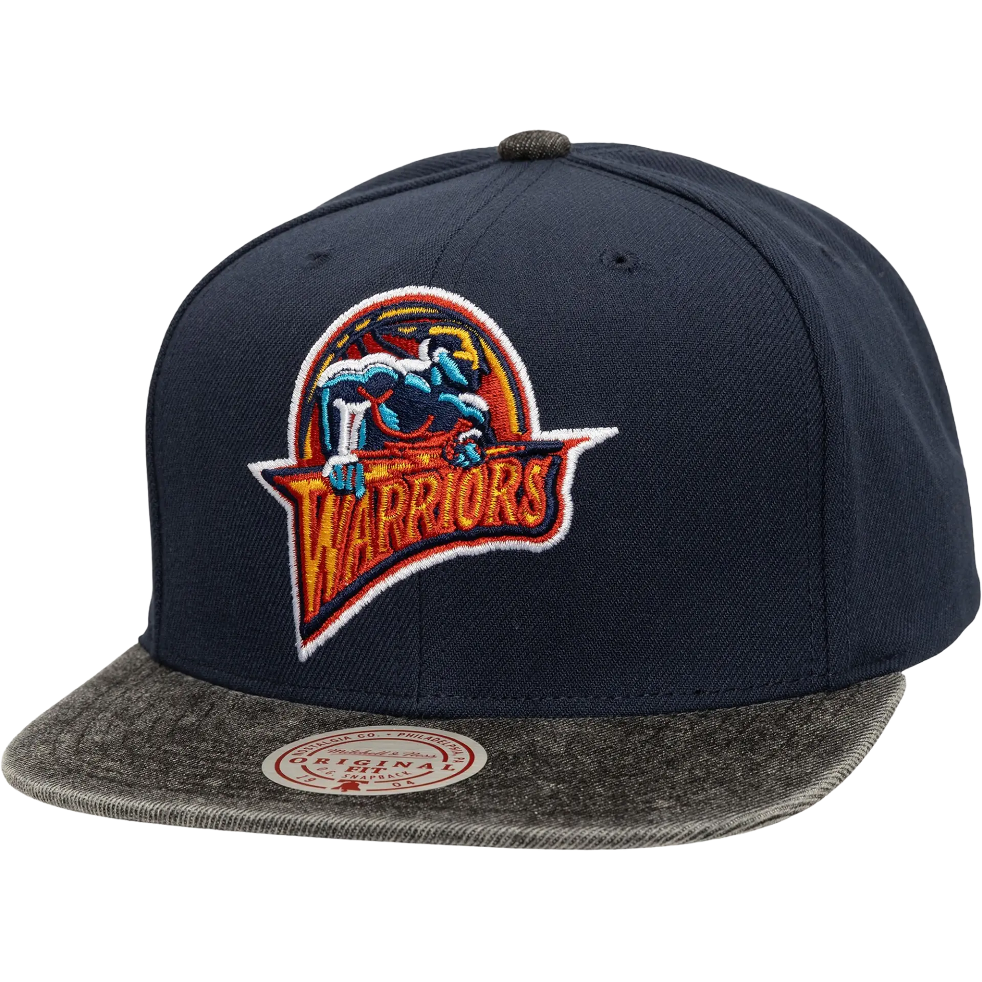 Warriors Denim Patchwork Snapback