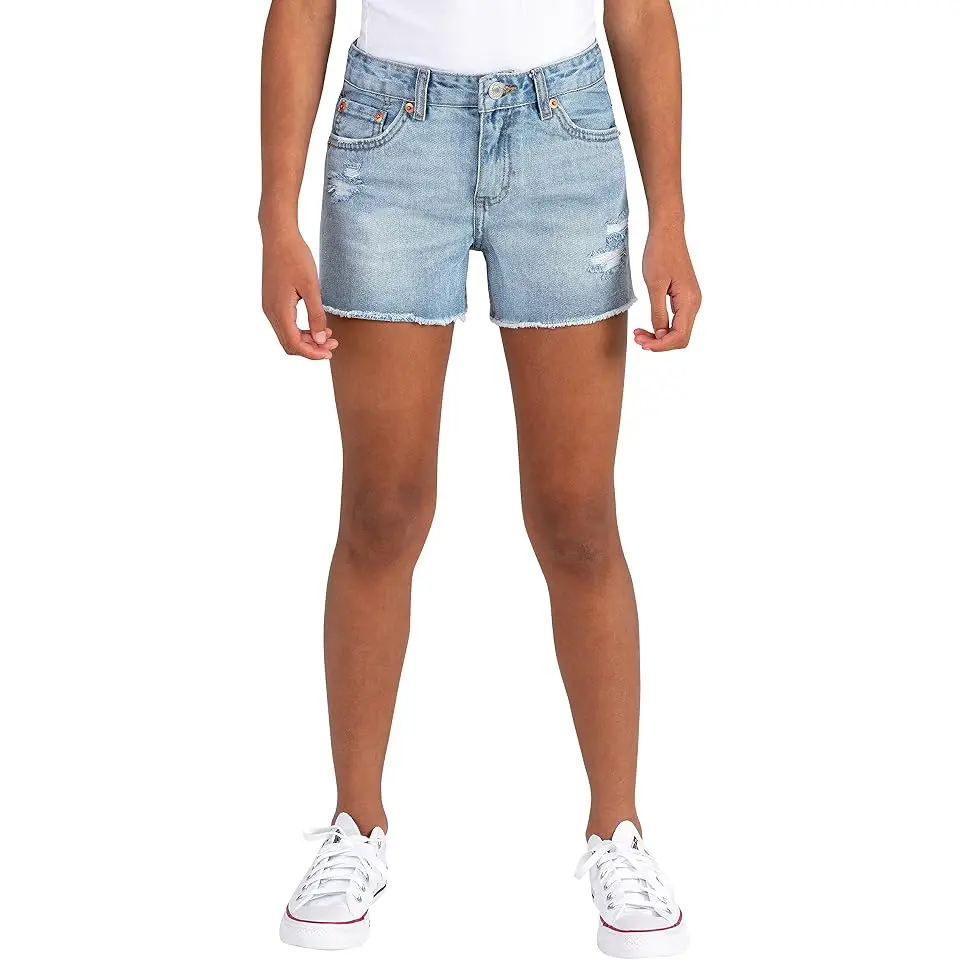 Girlfriend Fit Shorty Shorts (Big Kids)