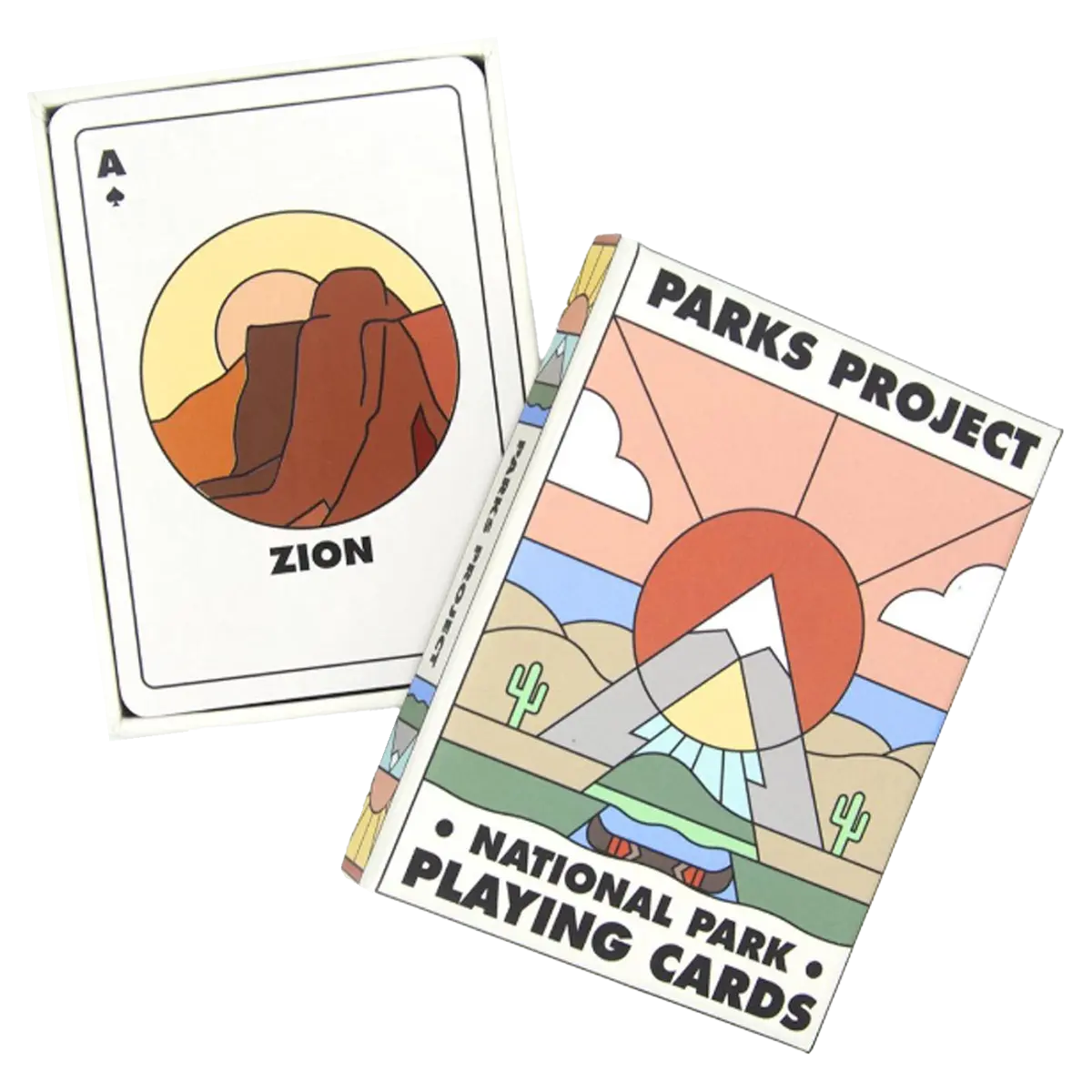Minimalist National Park Playing Cards