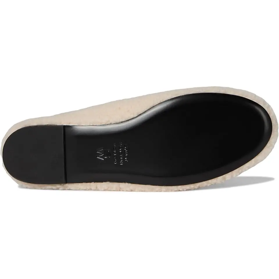Prima Bow Shearling Slingback
