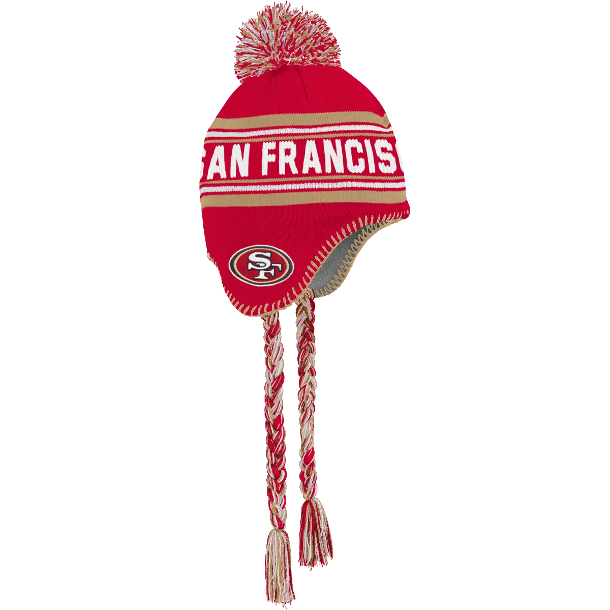 Youth 49ers Jacquard Tassel Knit with Pom