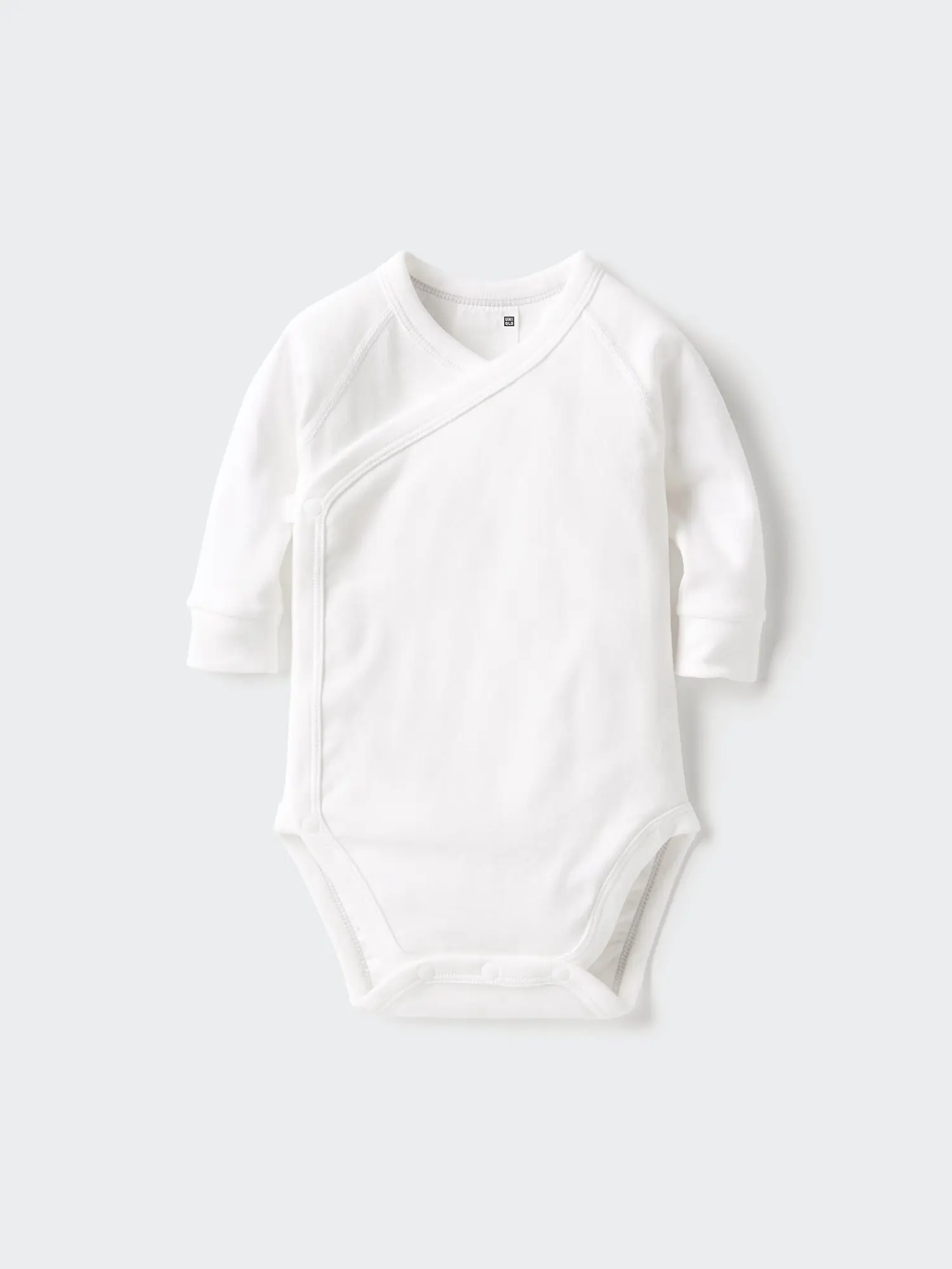 Baby Long Sleeve Bodysuit | Open Front