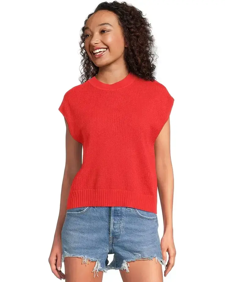 Women's Lilla P Short Sleeve Crewneck Sweater
