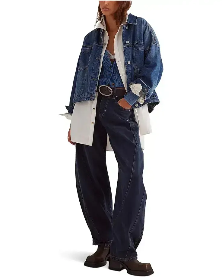 Women's Free People Opal Swing Denim Jacket