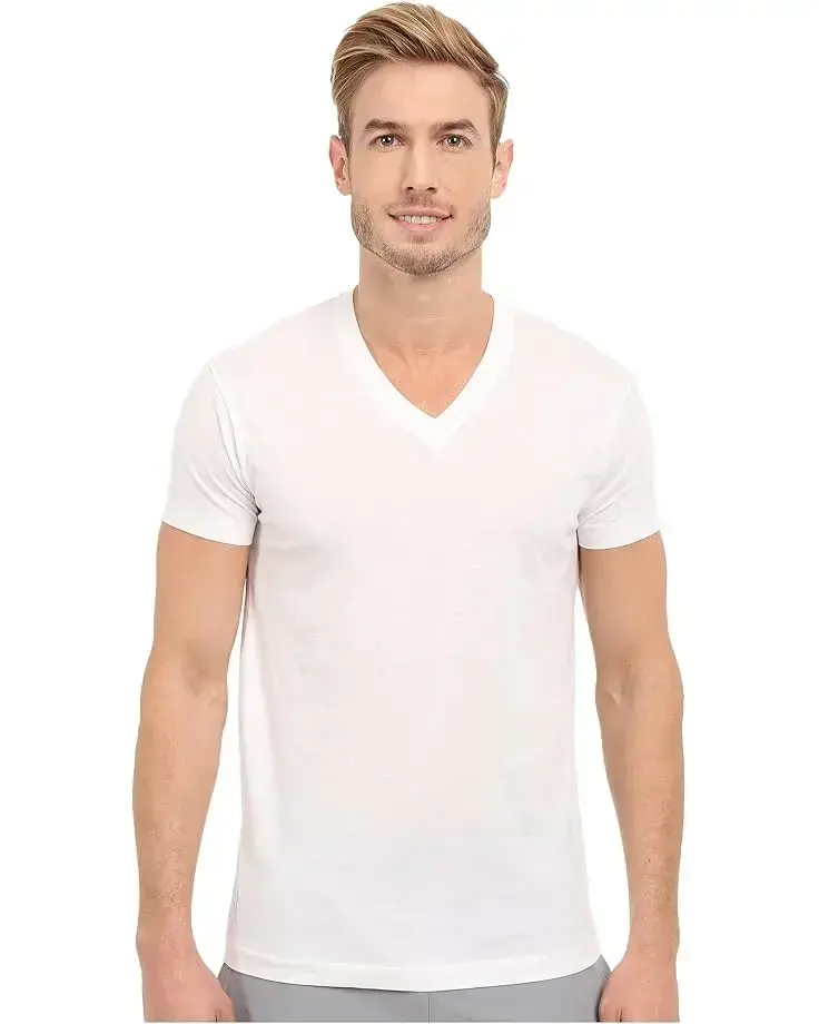Men's 2(X)IST Pima Cotton Short Sleeve V-Neck