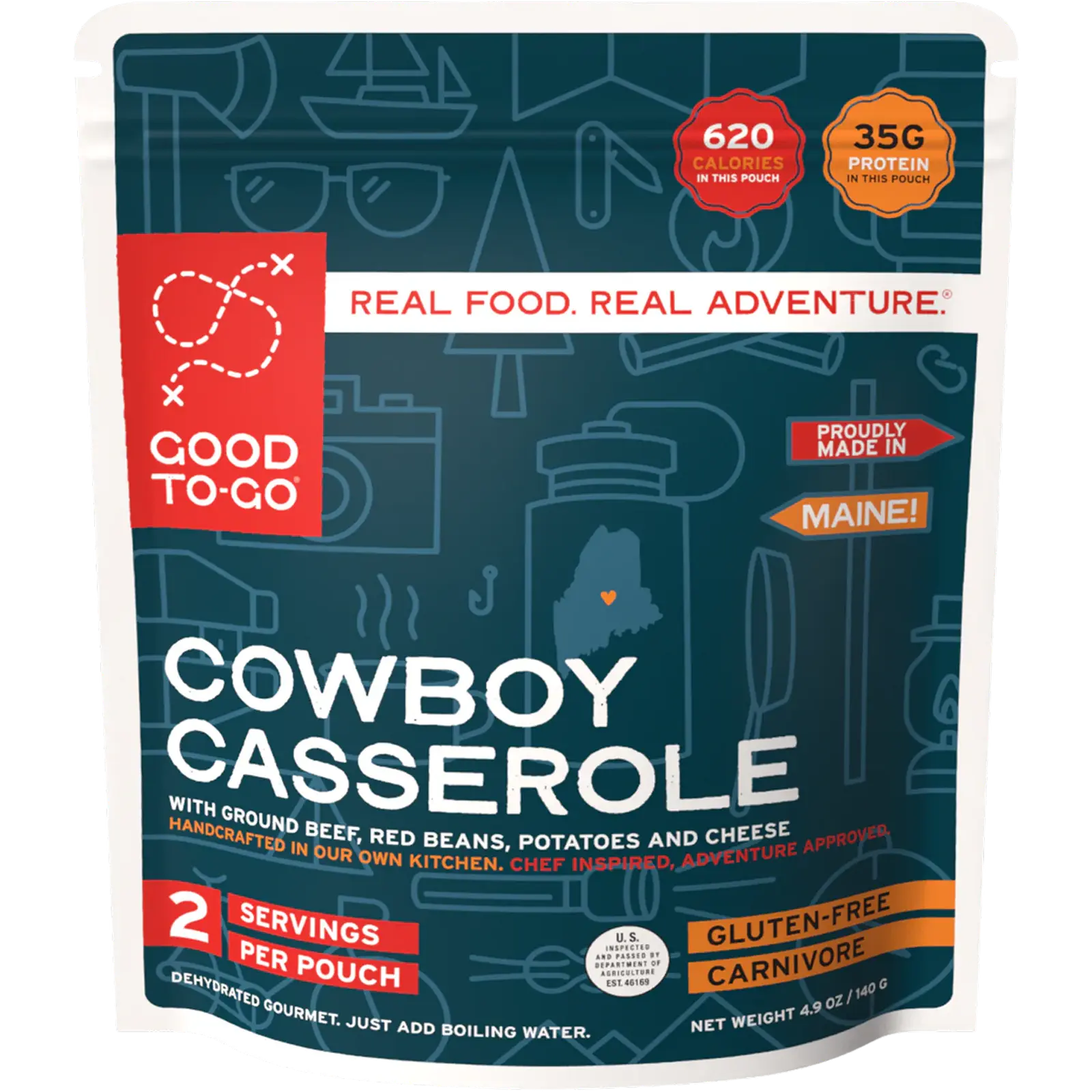 Cowboy Casserole Beef & Potatoes (2 Servings)