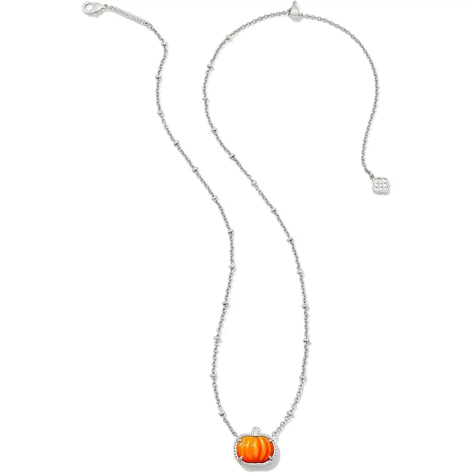 Pumpkin Short Pendant Necklace