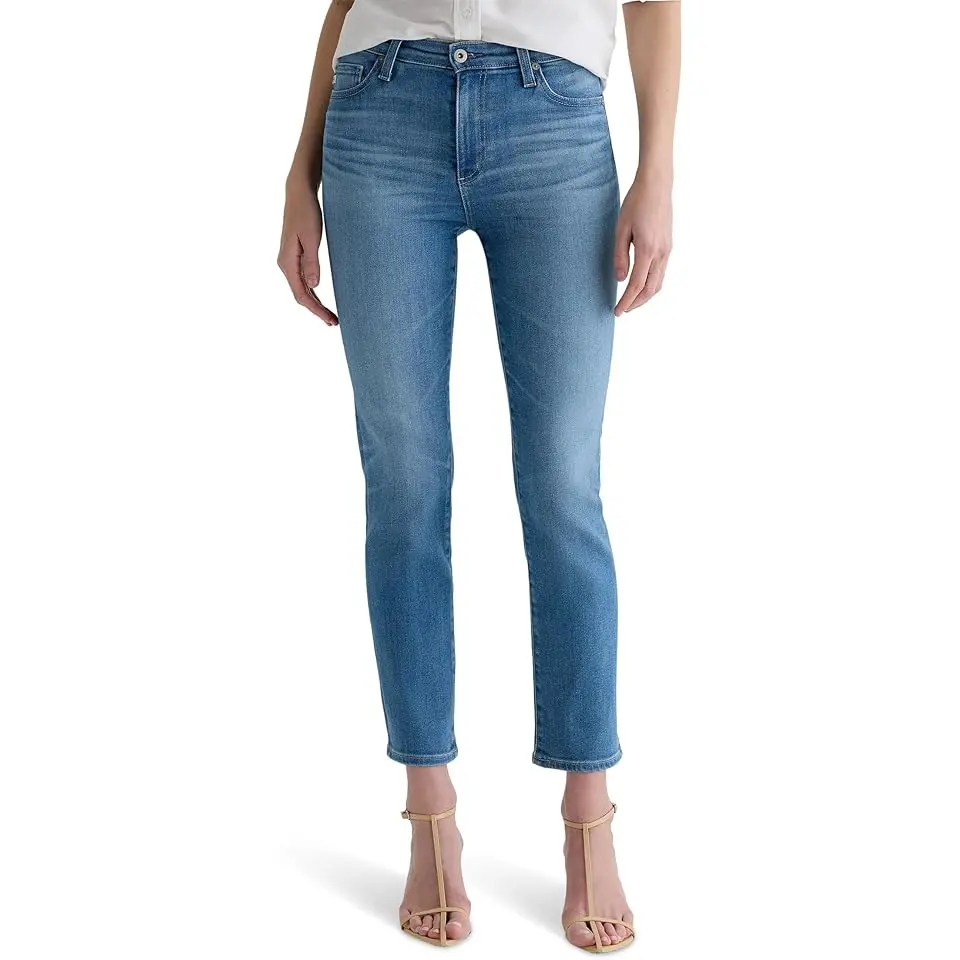 Prima Low Rise Cigarette Ankle Jeans in Atlantis