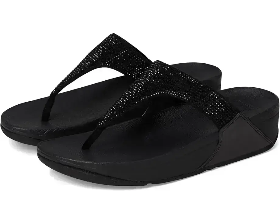 Women's FitFlop Lulu Crystal Embellished Toe-Post Sandals
