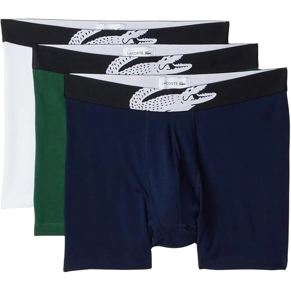 3-Pack Crocodile Logo Boxer Briefs