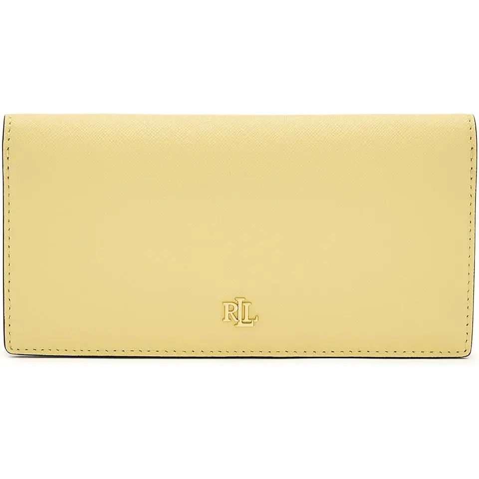Crosshatch Leather Slim Wallet
