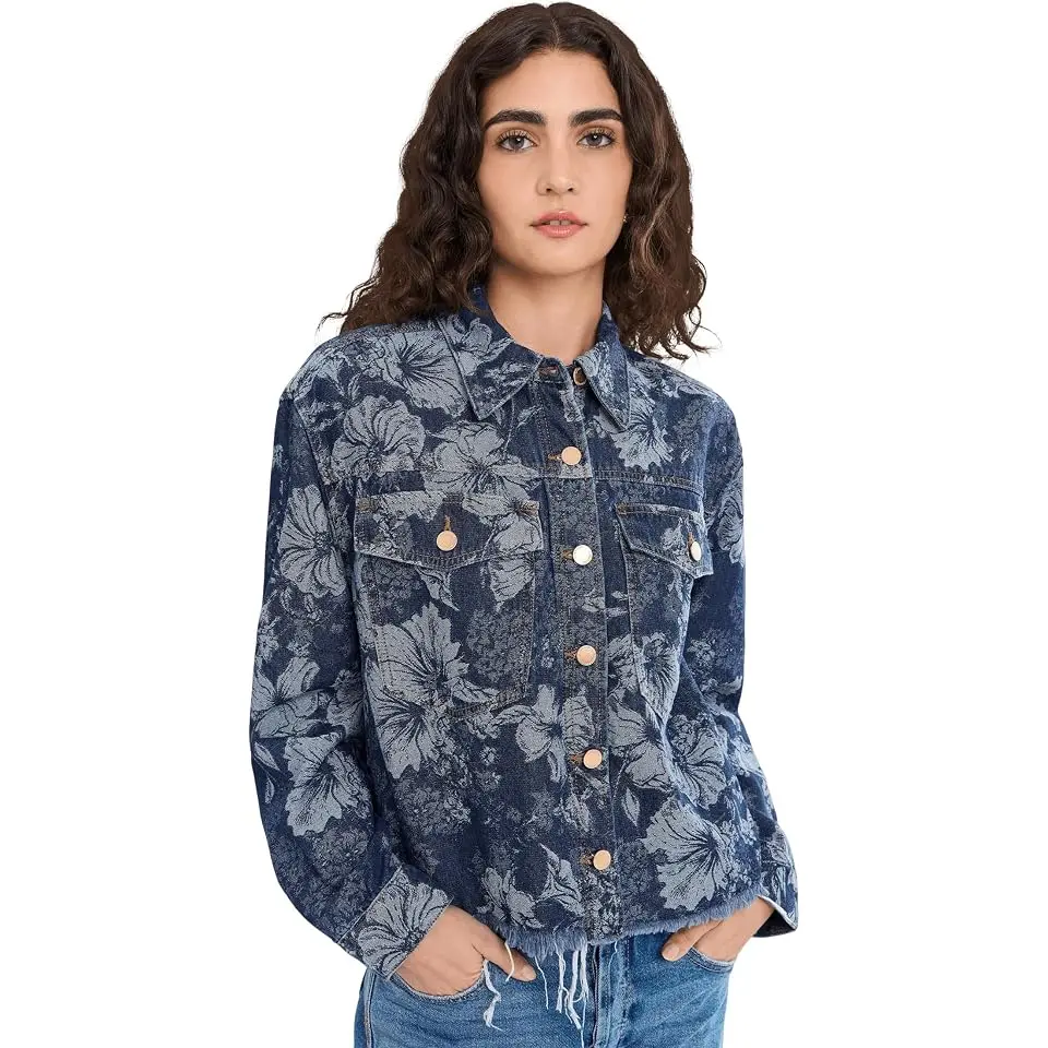 Jacquard Denim Jacket