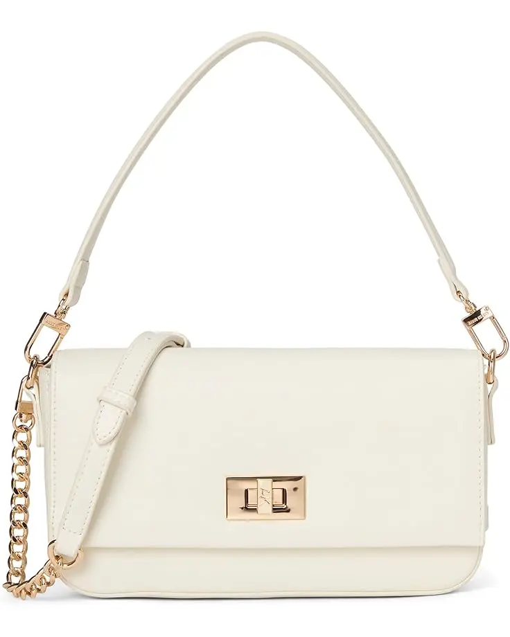 Women's Anne Klein Shoulder Baguette With Enamel Filled Turn Lock