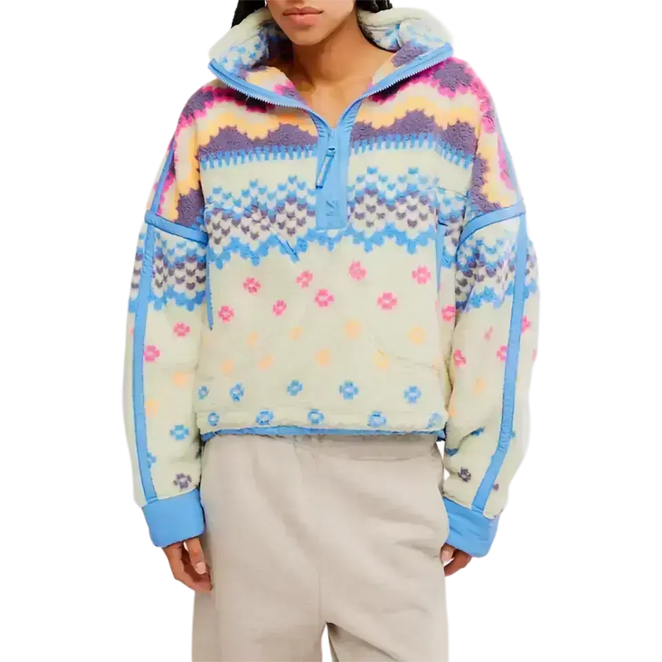 Women's Mountain High Printed 1/2 Zip fleece