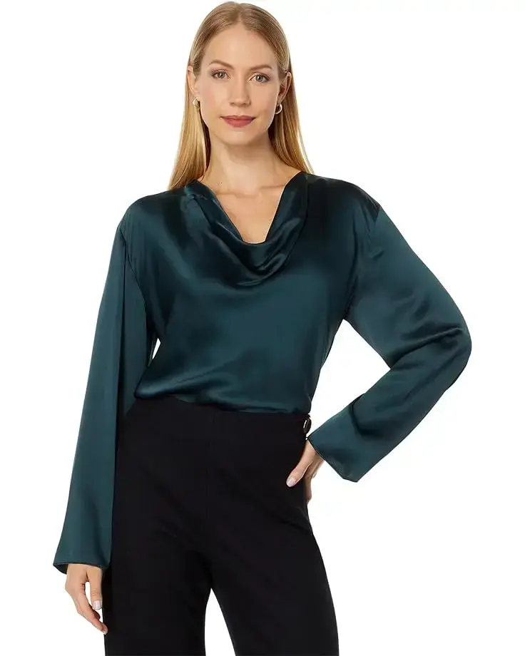 Women's Vince Cowl Neck Long Sleeve Blouse