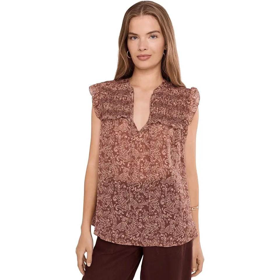 Free Feeling Smocked Blouse